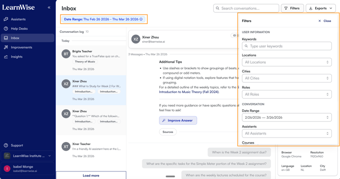 What is the Inbox and how can it be used?