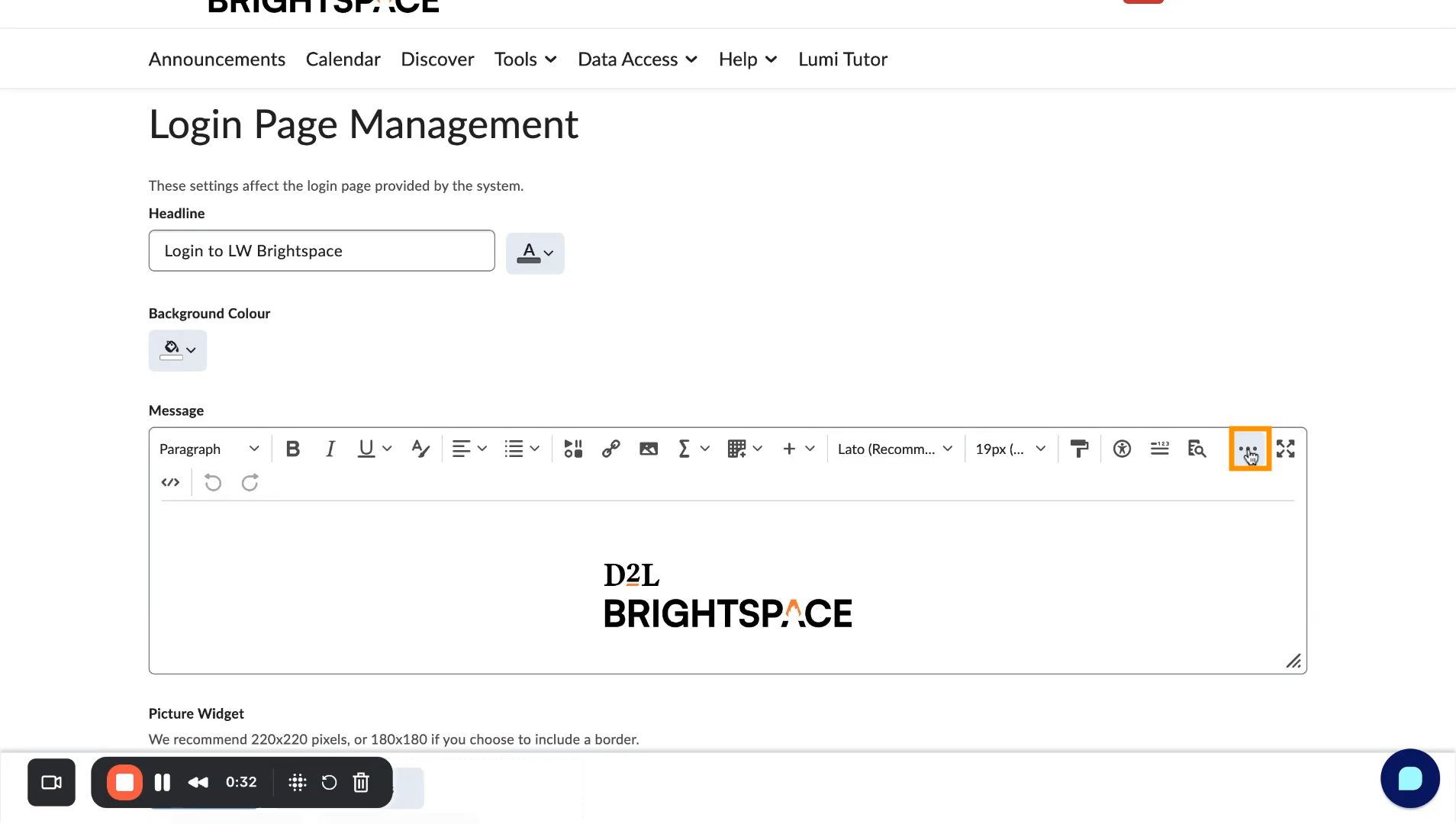 How do I install Lumi Chat on the Brightspace Login Page?