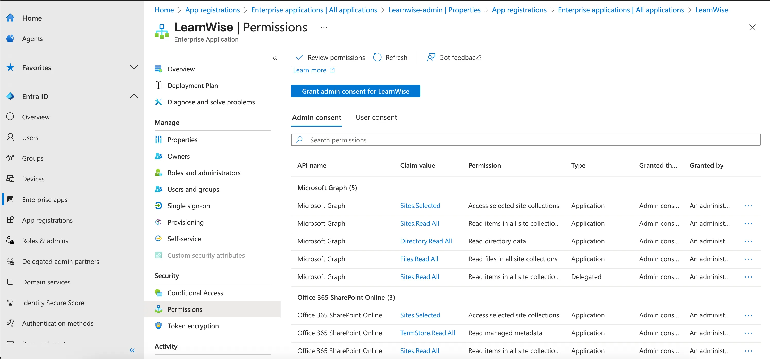 How do I Integrate LearnWise with Sharepoint and set up permissions